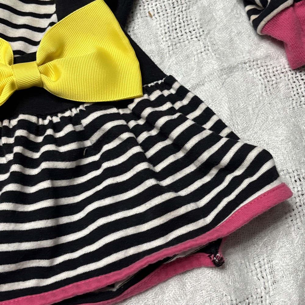 Buster Brown vintage 1980s toddler long sleeve girl dress 2T with bow - Picture 11 of 16